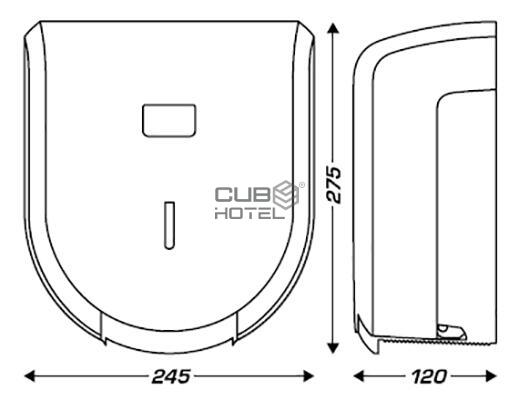 Toilet Paper Dispenser ABS CUBOHOTEL